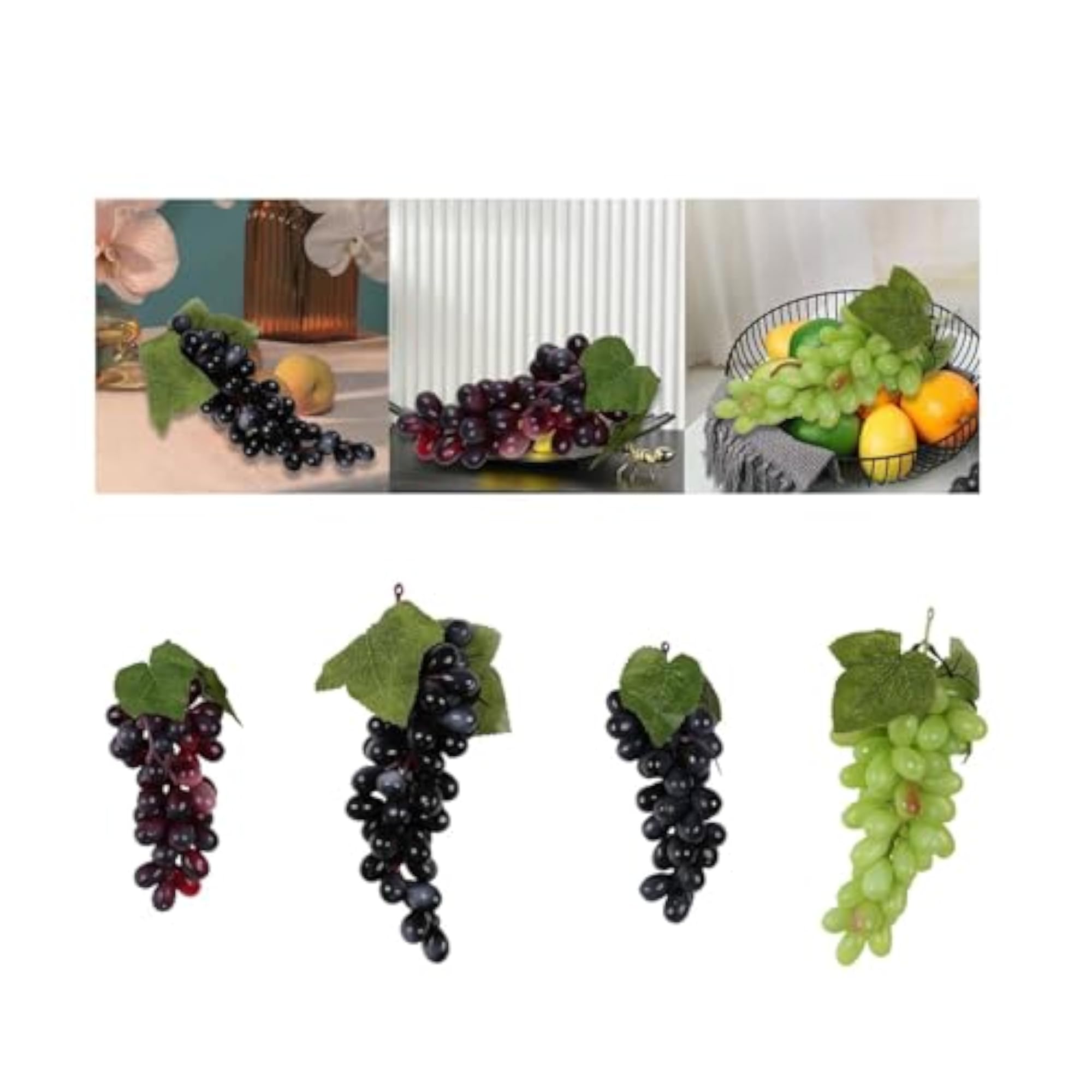 Artificial Grape Figurine Educational Prop Tool Decor